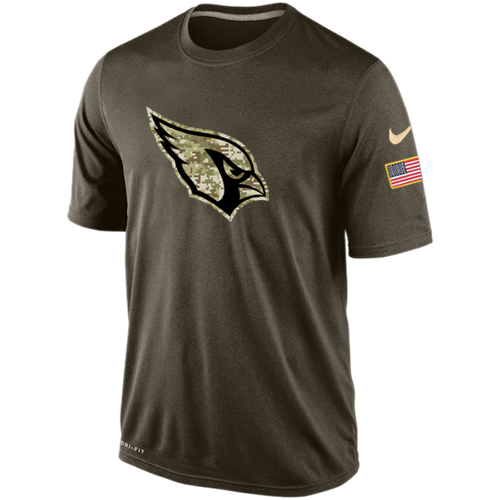 NFL Men's Arizona Cardinals Nike Olive Salute To Service KO Performance Dri-FIT T-Shirt